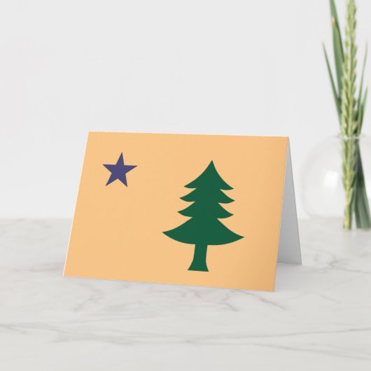 Historische Flagge Maine (1901-1909) Karte (Vorderseite)