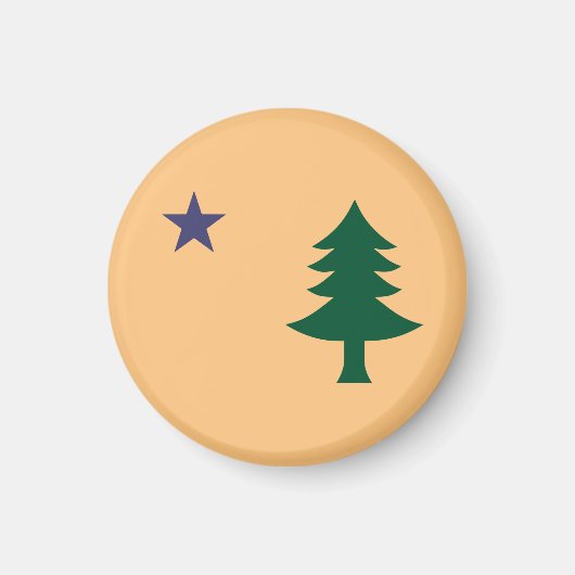 Historische Flagge Maine (1901-1909) Magnet (Vorne)