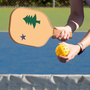 Historische Flagge Maine (1901-1909) Pickleball Schläger