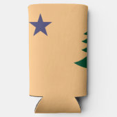 Historische Flagge Maine (1901-1909) Selters Dosenkühler (Rückseite)