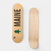 Historische Flagge Maine (1901-1909) Skateboard (Vorderseite)