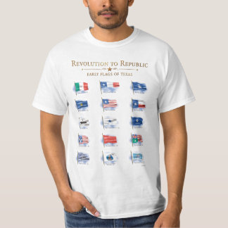 Historische Flaggen von Texas-T - Shirt