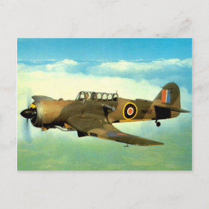 Historische Flugzeuge des Zweiten Weltkriegs im Ei Postkarte
