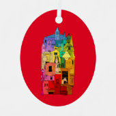 Historische Galena Illinois Rainbow Ornament Aus Metall (Vorderseite)