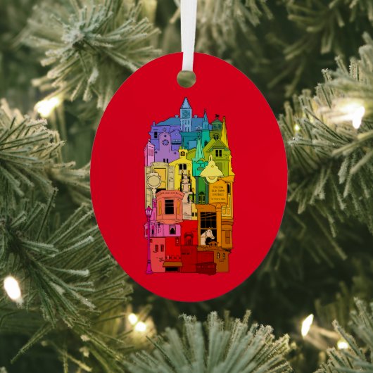 Historische Galena Illinois Rainbow Ornament Aus Metall (InSitu)