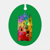 Historische Galena Illinois Rainbow Ornament Aus Metall (Rückseite)