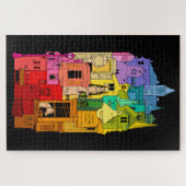 Historische Galena Illinois Rainbow Puzzle (Horizontal)