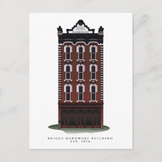 Historische Gebäude-Postkarten für Briggs Postkarte