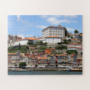 Historische Gebäude und Flüsse, Porto, Portugal Puzzle