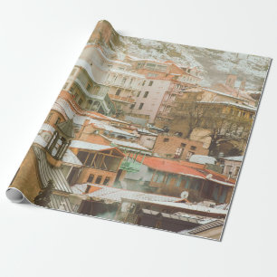 Historische Gebäude von Alt-Tiflis. Kaukasus-Reise Geschenkpapier