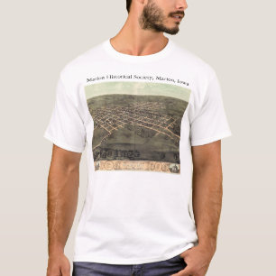 Historische Gesellschaft Marion mit panoramischer T-Shirt