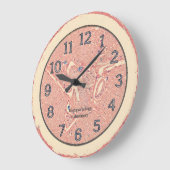 Historische Graft Wall Clock Große Wanduhr (Winkel)