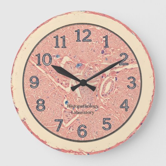 Historische Graft Wall Clock Große Wanduhr (Vorderseite)