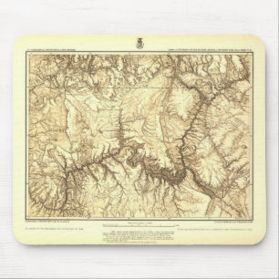 Historische Grand Canyon Karte Mousepad