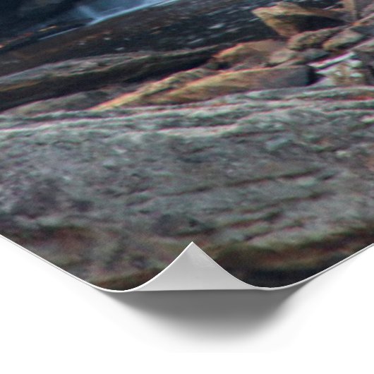 Historische Gristmeile auf dem Glade-Bach 2 Poster (Ecke)