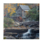 Historische Gristmühle auf Glade Creek Fliese (Vorderseite)
