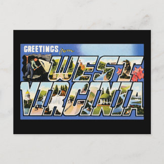 Historische Grüße aus West Virginia Postkarte