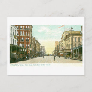 Historische Hauptstraße, Houston, Texas Postkarte