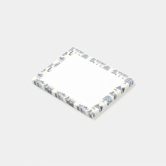 Historische Häuser Toile Post-it Klebezettel (angewinkelt)