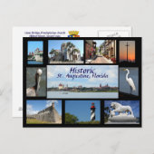 Historische Impressionen von St. Augustine, Florid Postkarte (Vorne/Hinten)