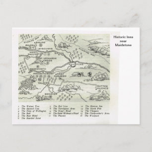 Historische Innenstadt bei Maidstone Postkarte