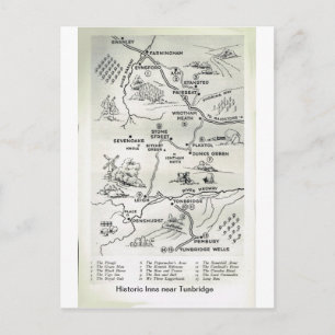 Historische Innenstadt bei Tunbridge Postkarte