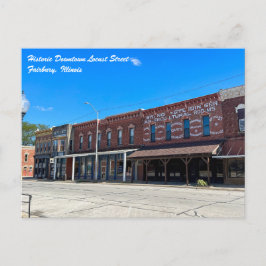 Historische Innenstadt Fairbury Illinois Postkarte