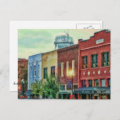 historische Innenstadt McKinney Texas Postkarte (Vorne/Hinten)