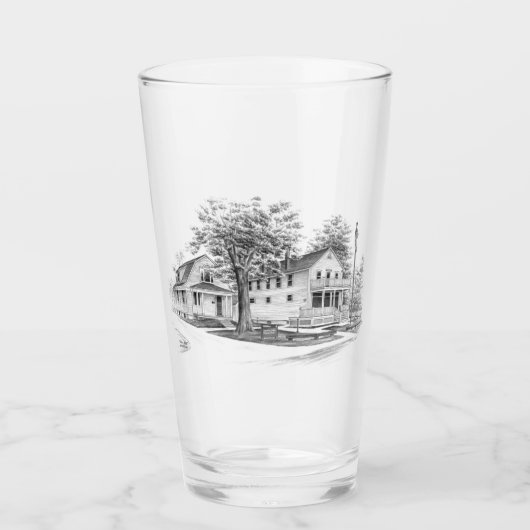 Historische Jaite Mill in Ohio (CVNP) Glas (Vorderseite)