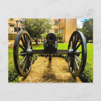 Historische Kanone am Georgia Military College Postkarte