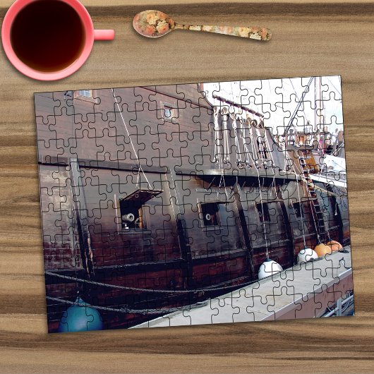 Historische Kanonen auf Tallschiff Puzzle