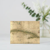 Historische Karte 1639 von Kuba durch Joan (Stehend Vorderseite)