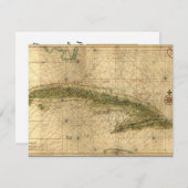 Historische Karte 1639 von Kuba durch Joan (Vorne/Hinten)