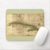 Historische Karte 1639 von Kuba durch Joan Mousepad (Mit Mouse)