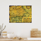 Historische Karte des antiken Thrakien aus dem Jah Poster (Küche)