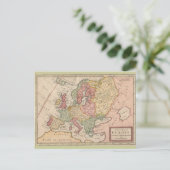 Historische Karte Europas 1721 (Stehend Vorderseite)