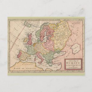 Historische Karte Europas 1721