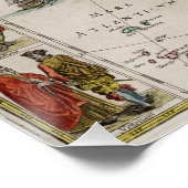 Historische Karte Europas (von Willem Blaeu) Poster (Ecke)