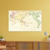 Historische Karte Leinwanddruck (Insitu (Wohnzimmer))