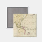 Historische Karte Magnet (Vorderseite/Rückseite)