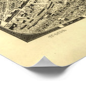 Historische Karte von Atlanta, Georgien, 1919 Poster (Ecke)