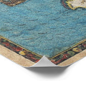 Historische Karte von Florida (1591) Poster (Ecke)