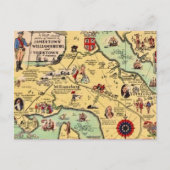 Historische Karte Williamsburg (Vorderseite)