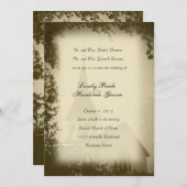 Historische Kirche Mackinac Insel Hochzeit Einladu Einladung (Vorne/Hinten)