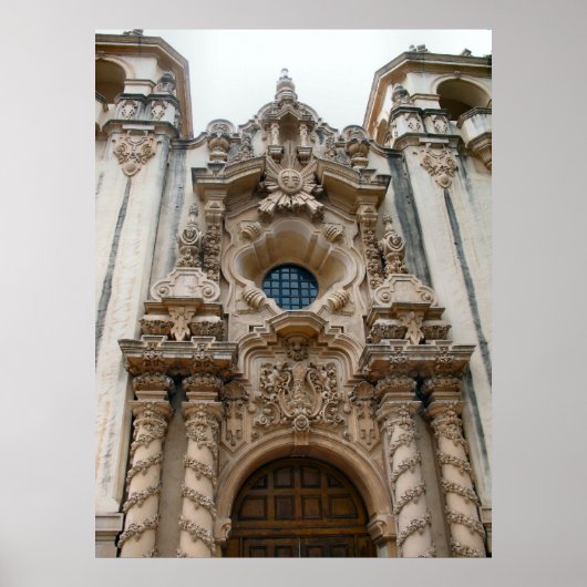 Historische Kirche san diego Poster (Vorne)