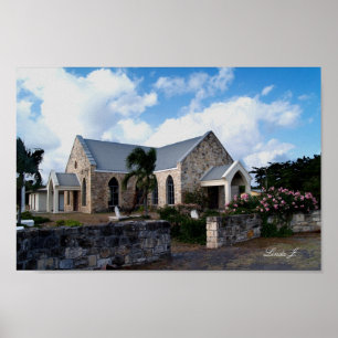 Historische Kirche von Antigua Canvas Print Poster