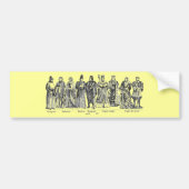Historische Kostüme Autoaufkleber (Vorne)