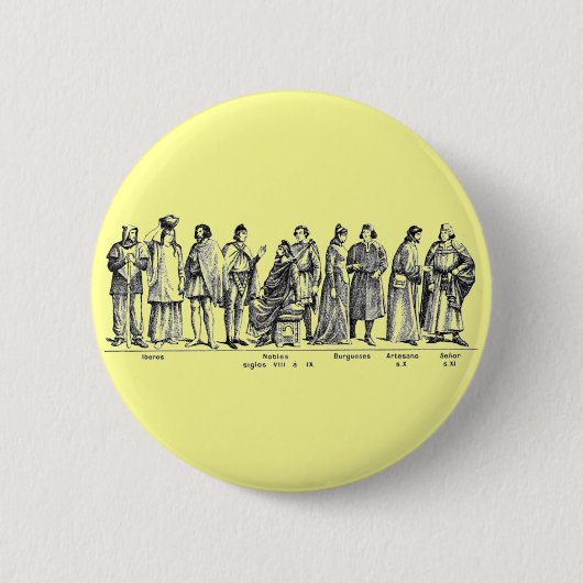 Historische Kostüme Button (Vorderseite)