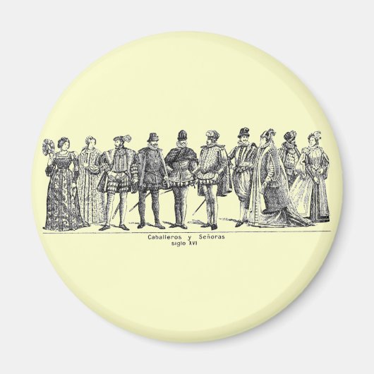 Historische Kostüme Magnet (Vorne)