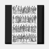 Historische Kostüme Magnet (Vorne)